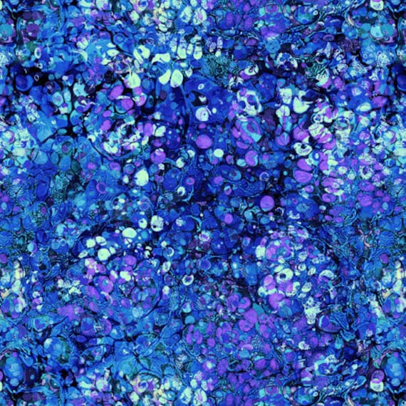 Dragon Fyre - 1/2 Yard Increments, Cut Continuously (29933-Y Dragon Scale Texture Blue) by Morris Creative Group for QT Fabrics