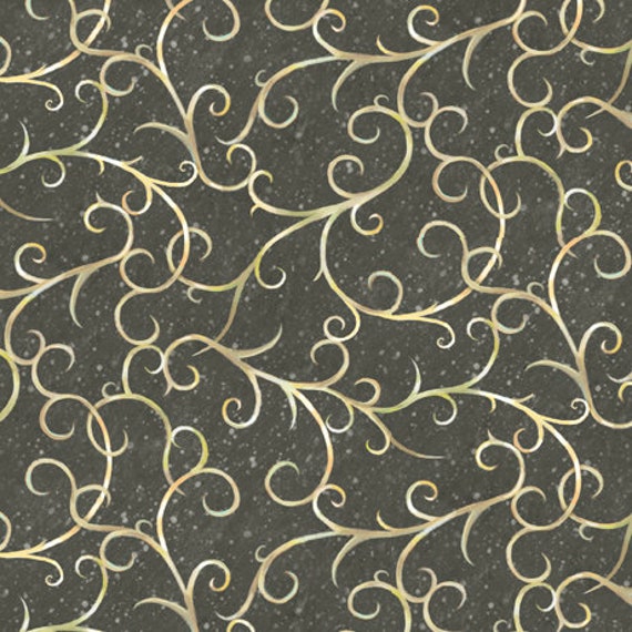 Winter Wishes- 1/2 Yard Increments, Cut Continuously (28858 KJ - Scroll) by Sarah Summer for QT Fabrics