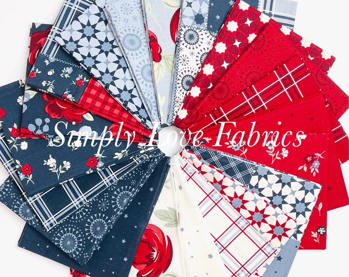 American Dream Fat Quarter Bundle 20 Fabrics by Dani Mogstad for Riley ...