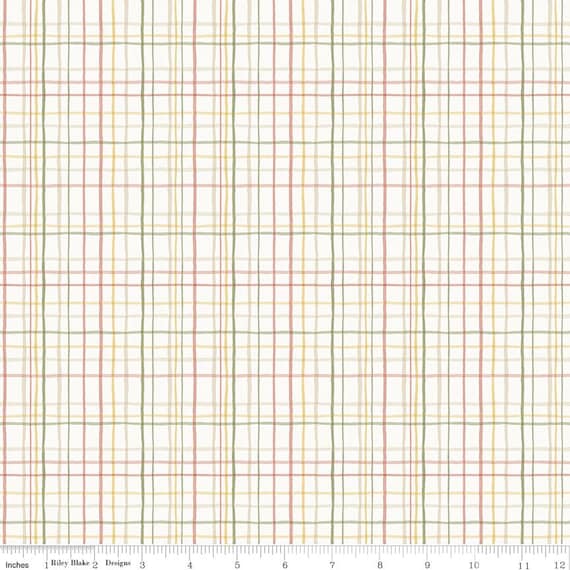 Love Me More - 1/2 Yard Increments, Cut Continuously (C15634 Plaid Cloud) by Lisa Audit for Riley Blake Designs