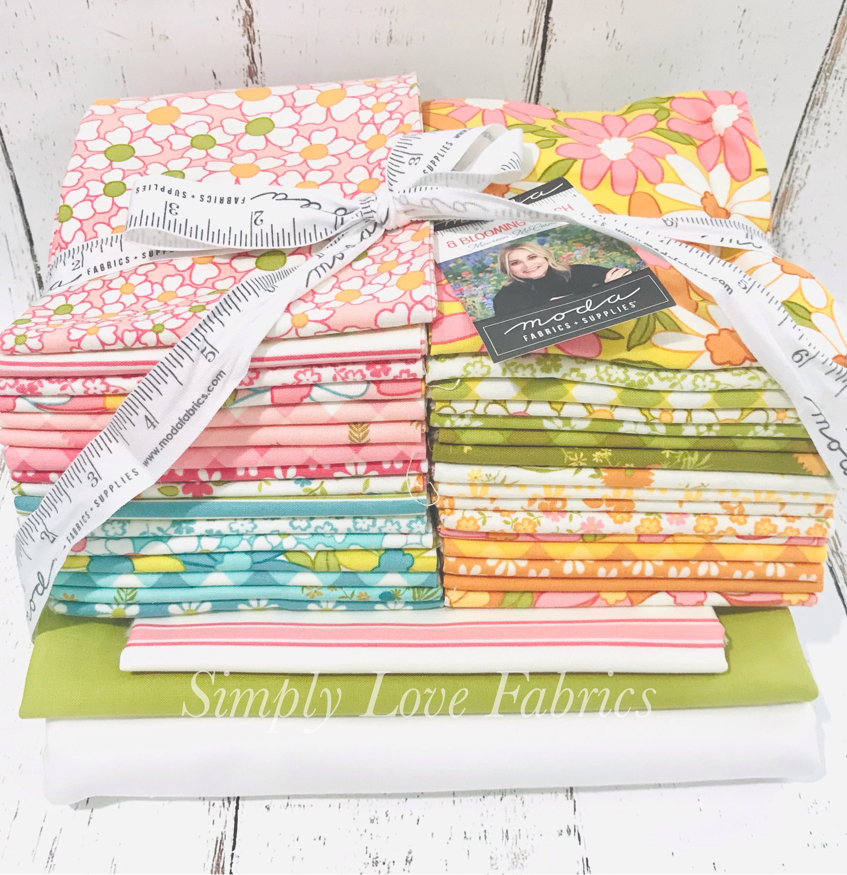 Flower Girl Quilt Kit in A Blooming Bunch by Maureen McCormick for Moda