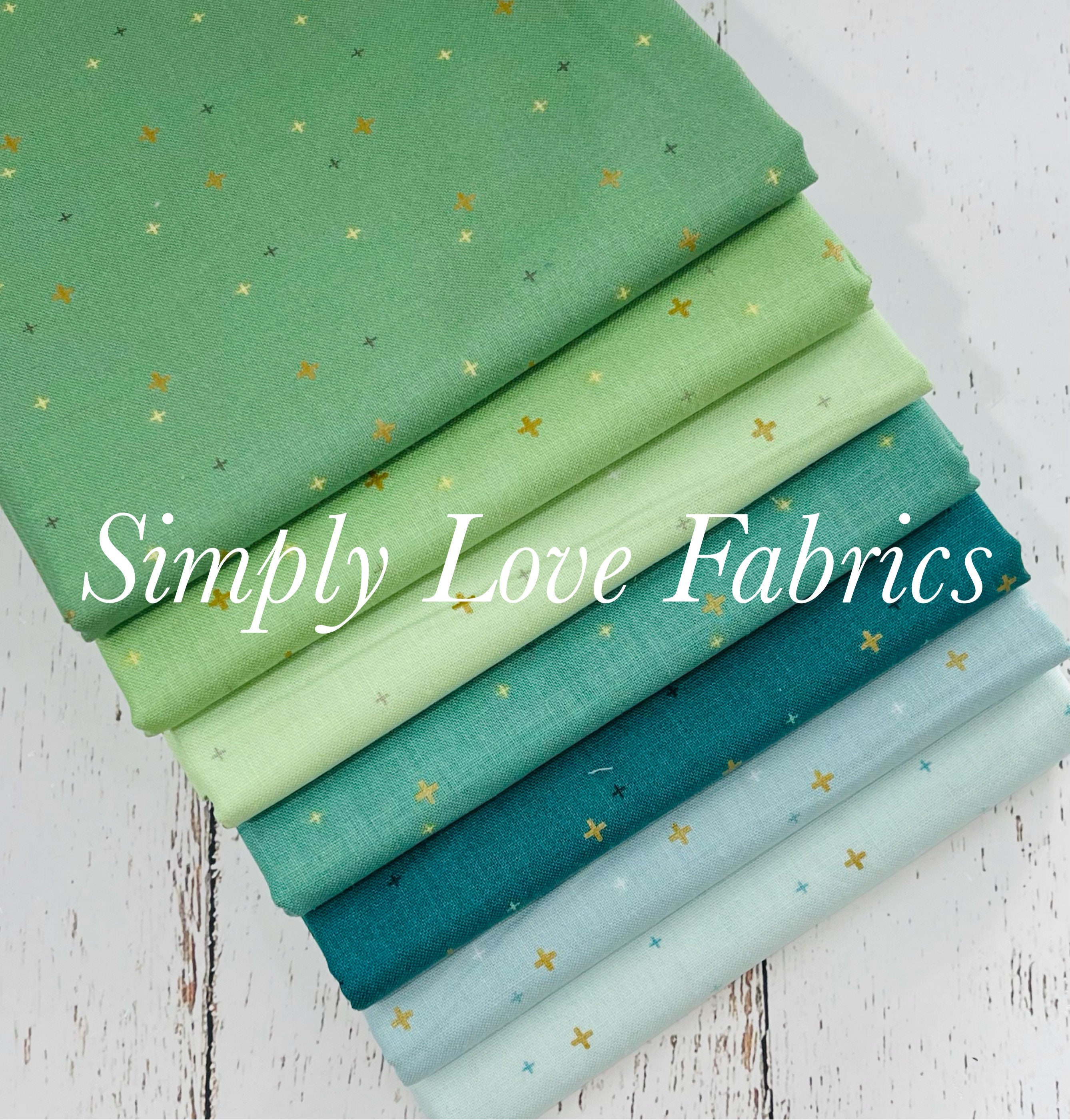 Sparkler 1/2 Yard Bundle (6 Fabrics With Gold Metallic) by Melissa