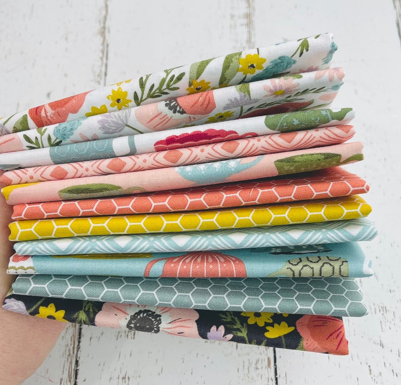 Tea with Bea 1/4 Yard Bundle (11 Fabrics) by Katherine Lenius for