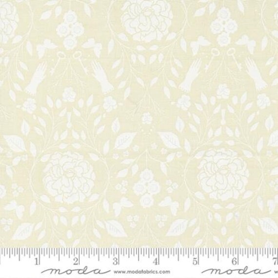 Evermore-1/4 Yard (43152-21 Garden Gate Lace White) by Sweetfire Road for Moda