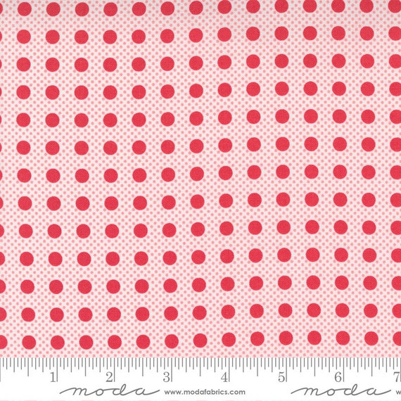 Beautiful Day- 1/2 Yard Increments, Cut Continuously (29137-21 Pin Dot Scarlet) by Corey Yoder for Moda Fabrics