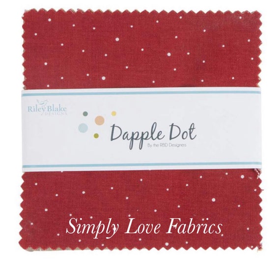 Dapple Dot- 5” Stacker (5-640-42 Fabrics)  by Riley Blake Designs