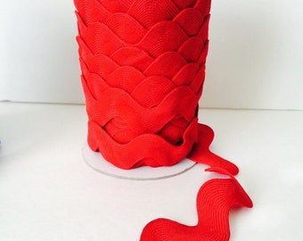 Jumbo Ric Rac-Red (5 Yard Bundle) Riley Blake Designs