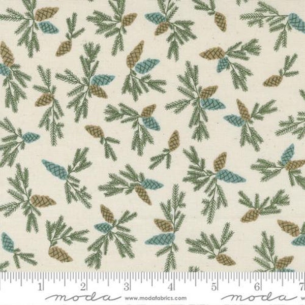 Good News Great Joy-1/2 Yard Increments, Cut Continuously (45563-11 Pinecone Snow) by Fancy That Design House for Moda