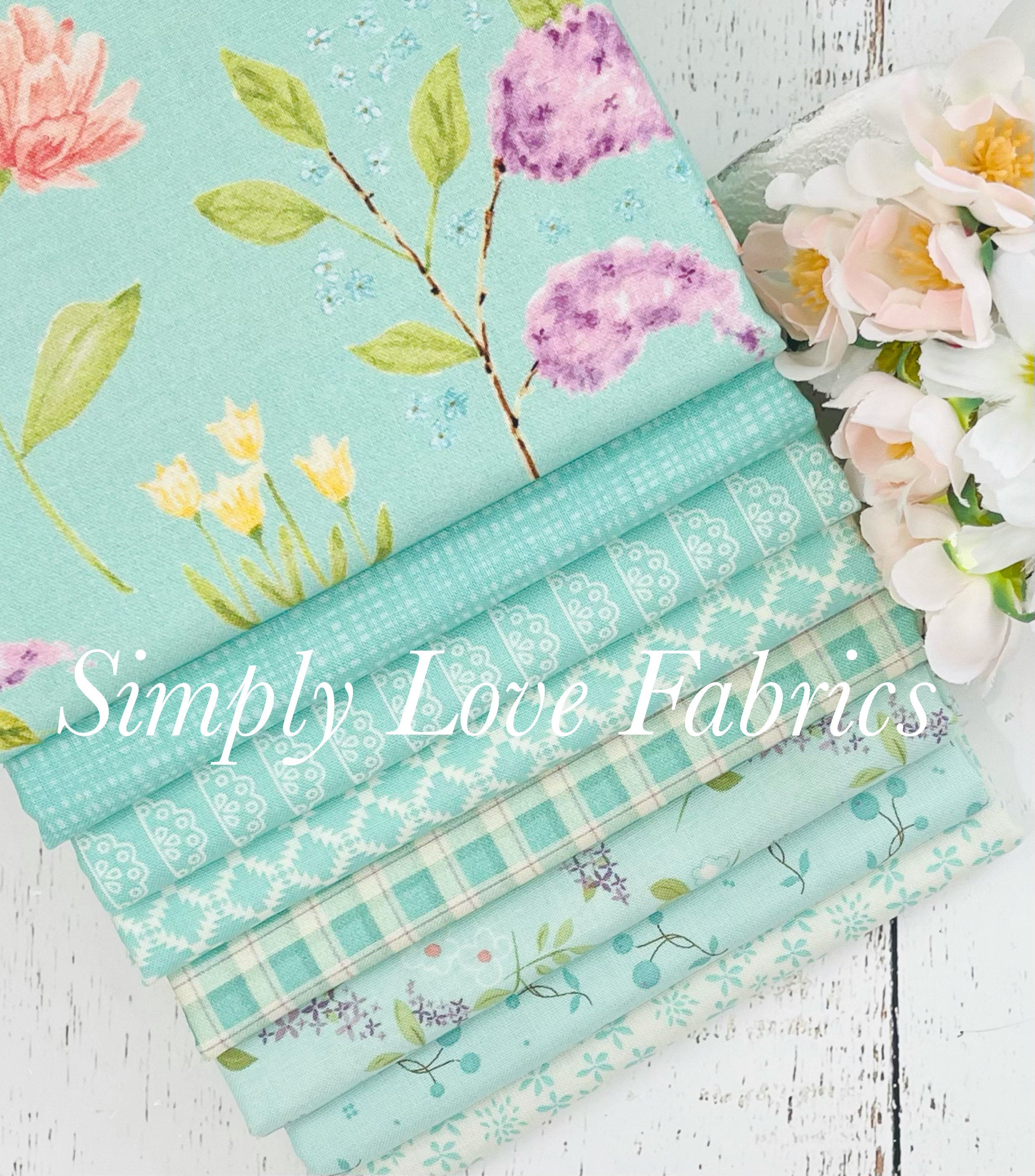 Adel in Spring 1/2 Yard Bundle (8 Fabrics) by Sandy Gervais for Riley