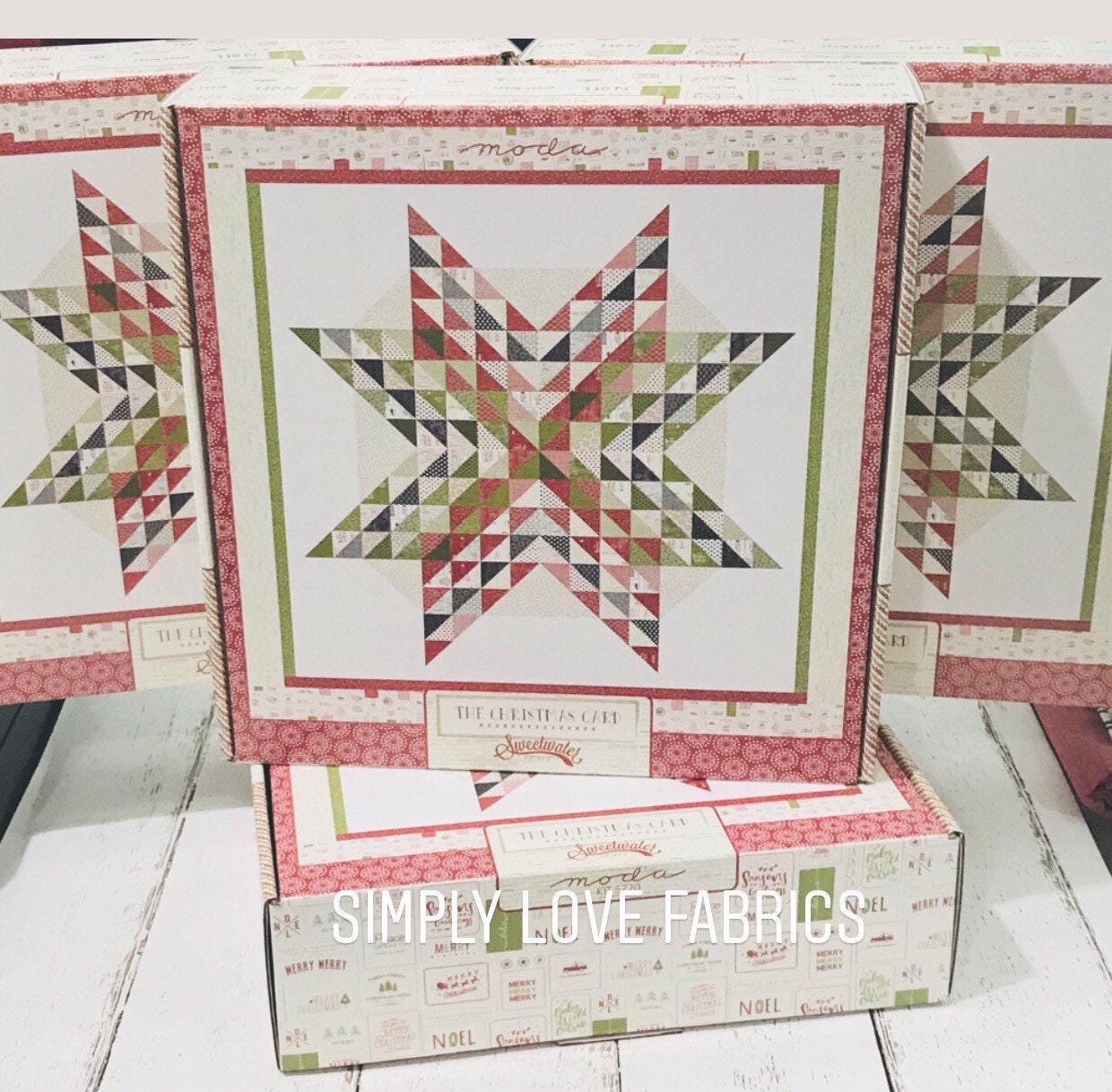 Tis The Season Quilt Kit- The Christmas Card by Sweetwater for Moda ...