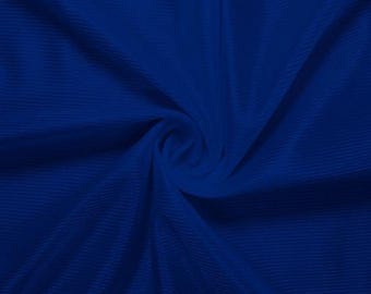 Athletic Dazzle Fabric - 1/2 Yard Increments, Cut Continuously (Royal Blue) Dancewear, Apparel, Swimwear, Costumes, Athletic Wear