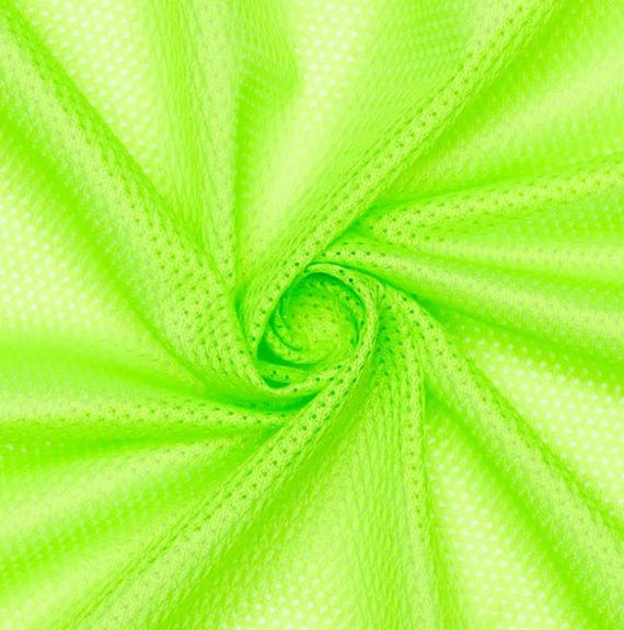 Micro Mesh 60" Wide- 1/2 Yard Increments, Cut Continuously (Neon Green)