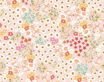 Cotton Nook - 1/2 Yard Increments, Cut Continuously (C17971 Flowerbed Blush) by Minki Kim for Riley Blake Designs