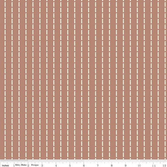 Blush 'n Butterscotch-1/2 Yard Increments, Cut Continuously (C15595 Clouds Dusty Rose) Simple Simon & Company for Riley Blake Designs