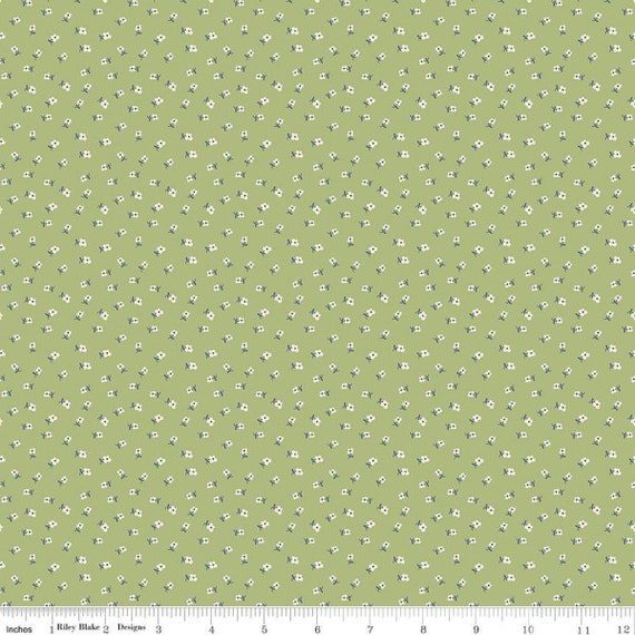 Bee Dots -1/2 Yard Increments, Cut Continuously (C14169 Lillian Lettuce) by Lori Holt for Riley Blake Designs