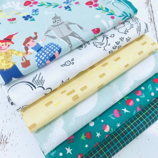 1/2 Yard Bundle Dorothy's Journey by Jill Howarth for Riley Blake Designs- 6 Fabrics