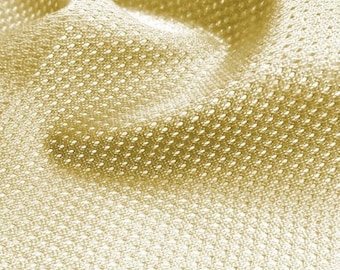 Micro Mesh 60" Wide- 1/2 Yard Increments, Cut Continuously (Vegas Gold) Jersey Mesh, Sports Mesh, Athletic Mesh