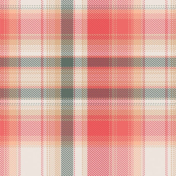 FLANNEL- All is Well- 1/2 Yard Increments, Cut Continuously- F22403 Picnic on the Prairie - Art Gallery Studio