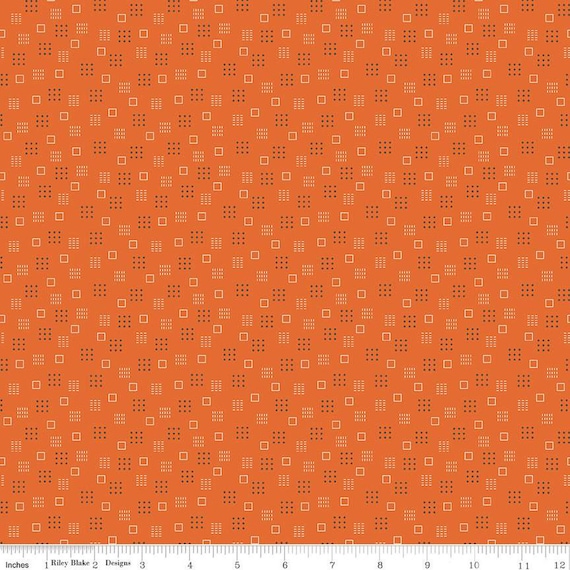 Calico - Fat Quarter (C12849 Squares Autumn) by Lori Holt for Riley Blake Designs