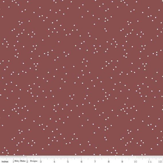 Blossom by Christopher Thompson for Riley Blake Designs- C715 Marsala - 1/2 Yard Increments, Cut Continuously