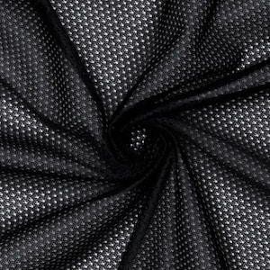 Micro Mesh 60&quot; Wide- 1/2 Yard Increments, Cut Continuously (Black)