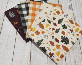 Paquete de telas Pumpkin Spice (5 telas seleccionadas) de Simple Simon & Company para Riley Blake