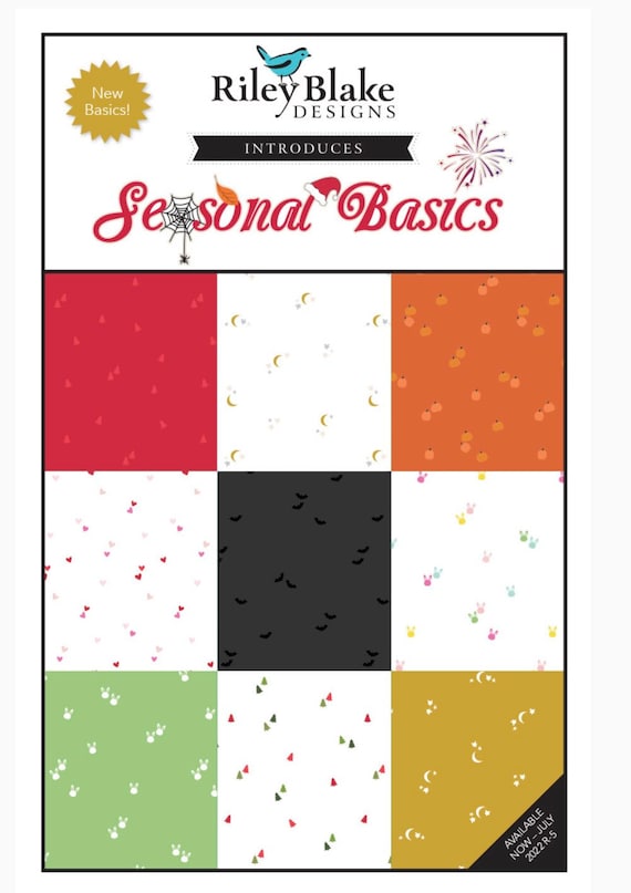 1/2 Yard  Bundle - Seasonal Basics (21 Fabrics)  by Christopher Thompson for Riley Blake Designs