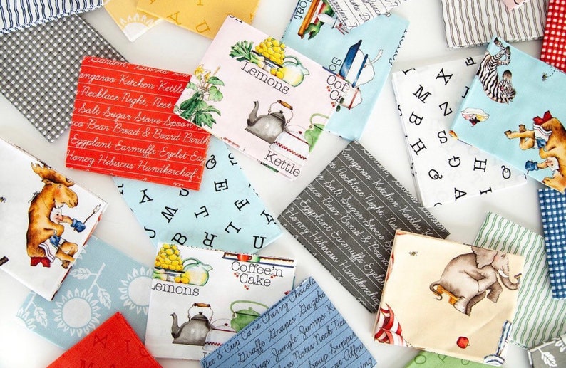 25 Fabrics 12 Yard Bundle by J Wecker Frisch for Riley Blake Designs Hungry Animal Alphabet