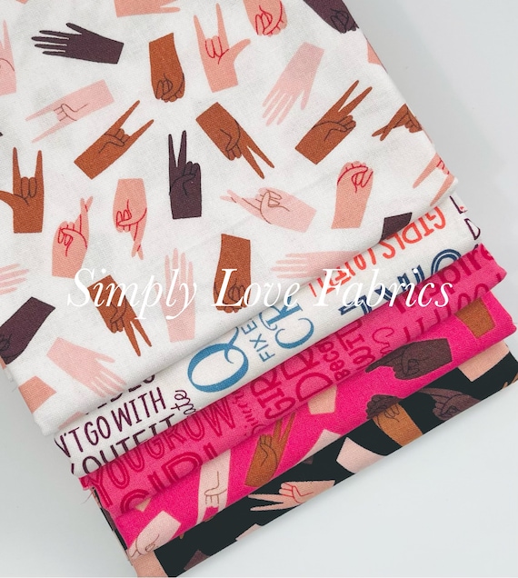 Hand In Hand- 1/2 Yard Bundle (5 Fabrics) by Damask Love for Riley Blake Designs