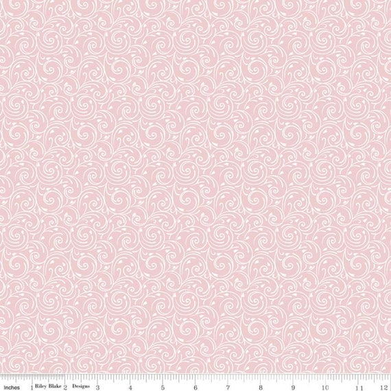 Falling In Love-1/4 Yard (C11282 Blush Swirls) by Dani Mogstad for Riley Blake Design