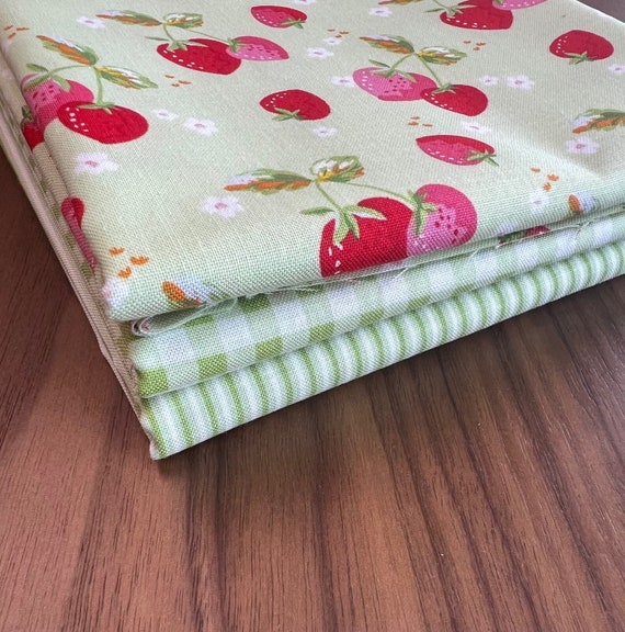 Picnic Florals-Half Yard Bundle (3 Green Fabrics) by My Mind's Eye for Riley Blake Designs