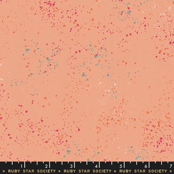 Speckled- 1/2 Yard Increments, Cut Continuously (RS5027-32 Peach) by Rashida Coleman-hale for Ruby Star Society