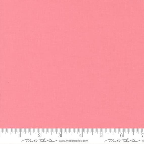 Bella Solids -1/2 Yard Increments, Cut Continuously-(9900-61 Pink) Moda