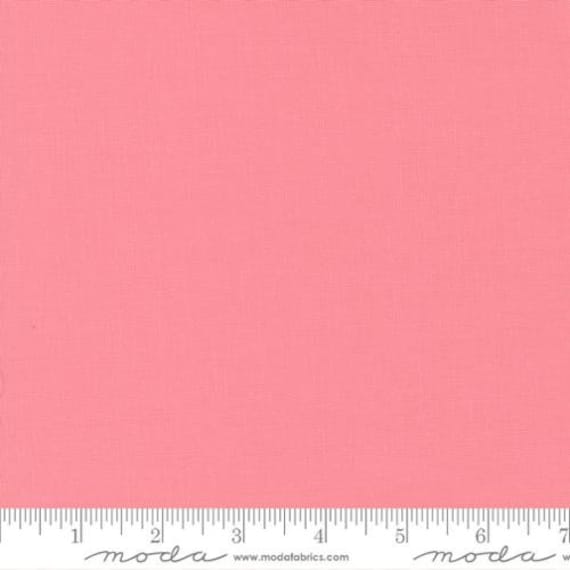 Bella Solids -1/2 Yard Increments, Cut Continuously-(9900-61 Pink) Moda