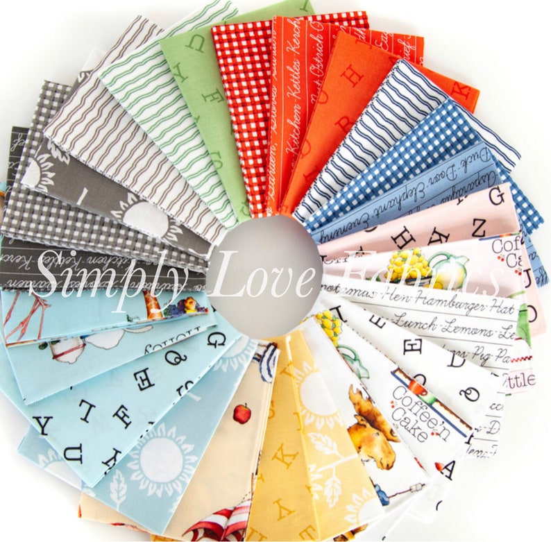 25 Fabrics 12 Yard Bundle by J Wecker Frisch for Riley Blake Designs Hungry Animal Alphabet