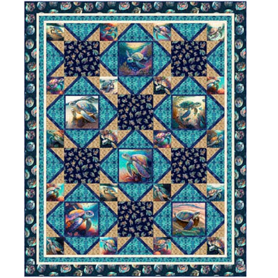 Blue Travelers Paper Pattern (4366A) by Pine Tree Country Quilts