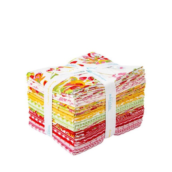 Picnic Florals-Fat Quarter Bundle (FQ-14610-21 Fabrics) by My Mind's Eye for Riley Blake Designs