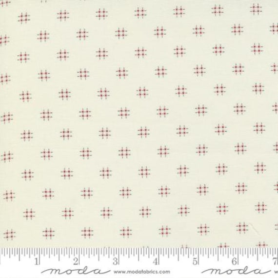 Mix It Up- 1/2 Yard Increments, Cut Continuously (33709-12 Porcelain Red) by Moda
