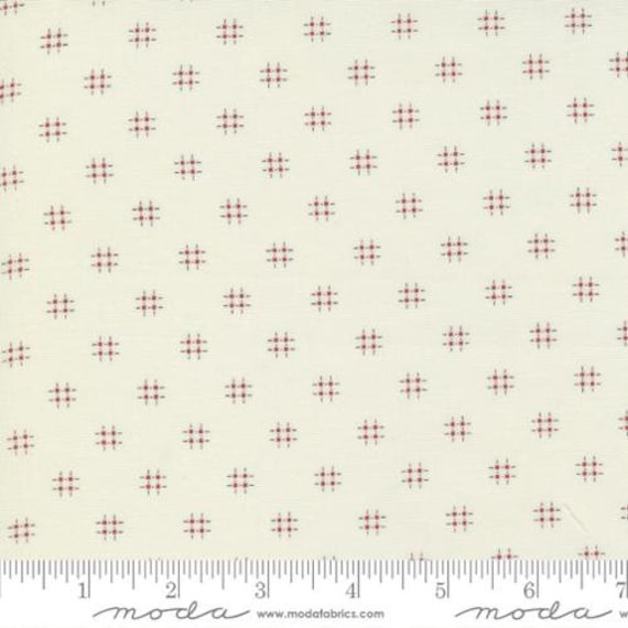 Mix It Up- 1/2 Yard Increments, Cut Continuously (33709-12 Porcelain Red) by Moda