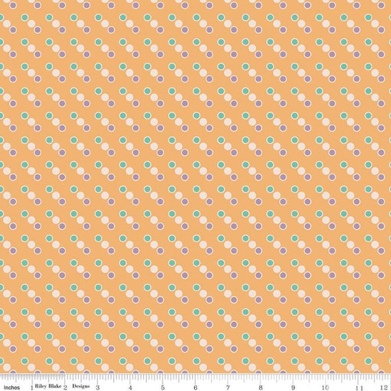 Bee Dots -1/2 Yard Increments, Cut Continuously (C14171 Marjorie Marigold) by Lori Holt for Riley Blake Designs