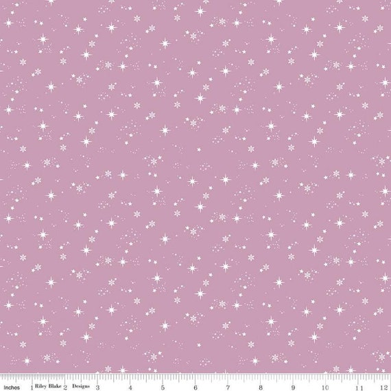 Moonchild-1/2 Yard Increments, Cut Continuously (C13825 Starfall Thistle) by Fran Gulick for Riley Blake Designs