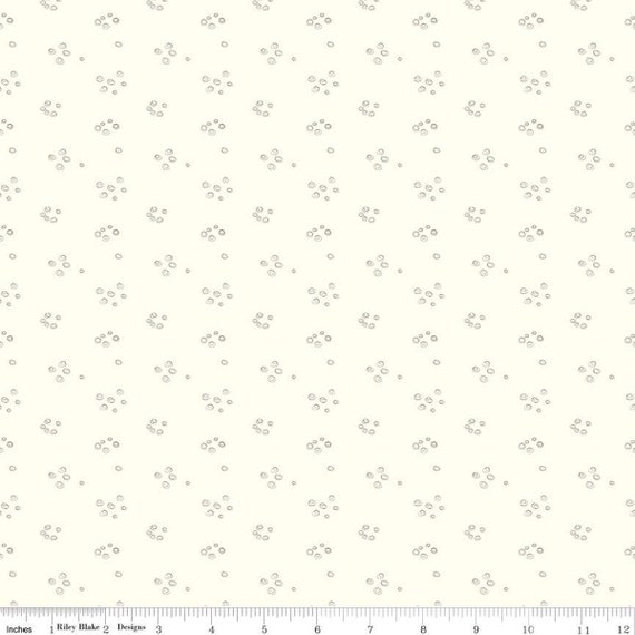 Hush Hush 3- 1/2 Yard Increments, Cut Continuously (C14080 Dots It White) by Sandy Gervais for Riley Blake Designs