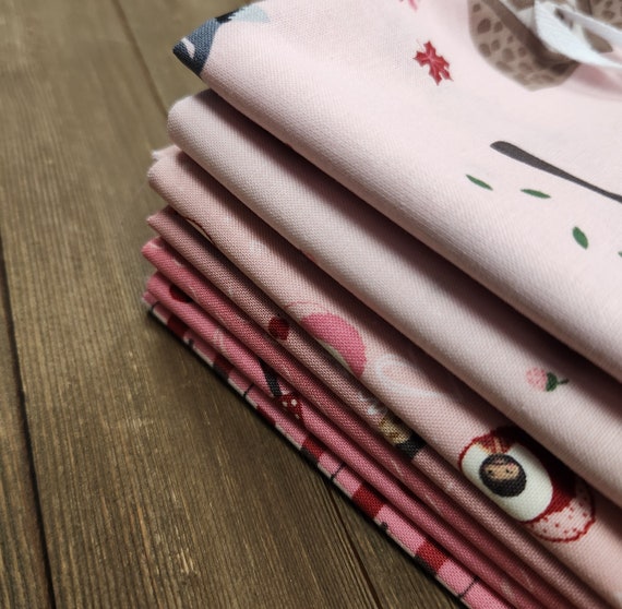 To Grandmother's House-Half Yard Bundle (7 Pink/Rose Fabrics) by Jennifer Long for Riley Blake Designs