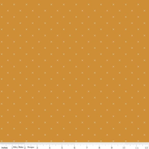 Bee Cross Stitch (C745 Butterscotch) by Lori Holt for Riley Blake Designs