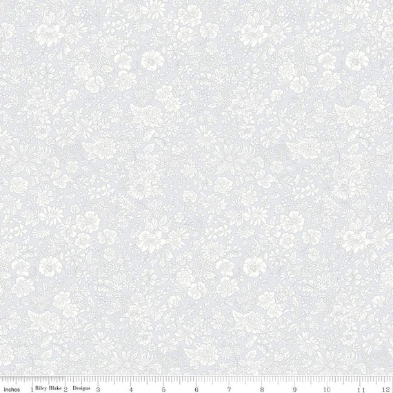 Emily Belle - 1/2 Yard Increments, Cut Continuously (01666426A Silver Birch) Liberty Fabrics for Riley Blake Designs