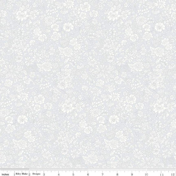 Emily Belle - 1/2 Yard Increments, Cut Continuously (01666426A Silver Birch) Liberty Fabrics for Riley Blake Designs