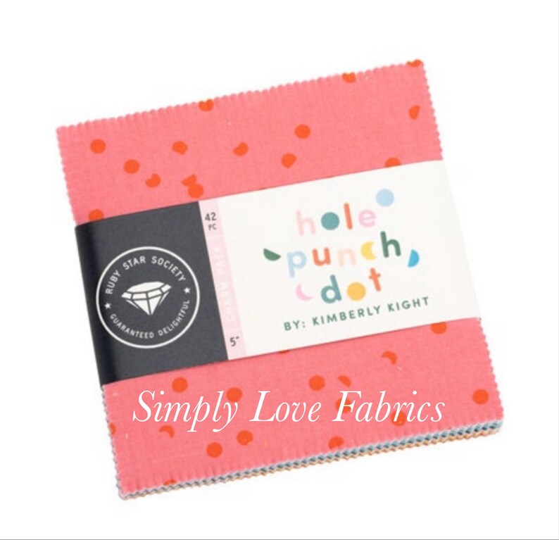 Hole Punch Dot MINI Charm Pack RS3025MC 42 Fabrics by Etsy