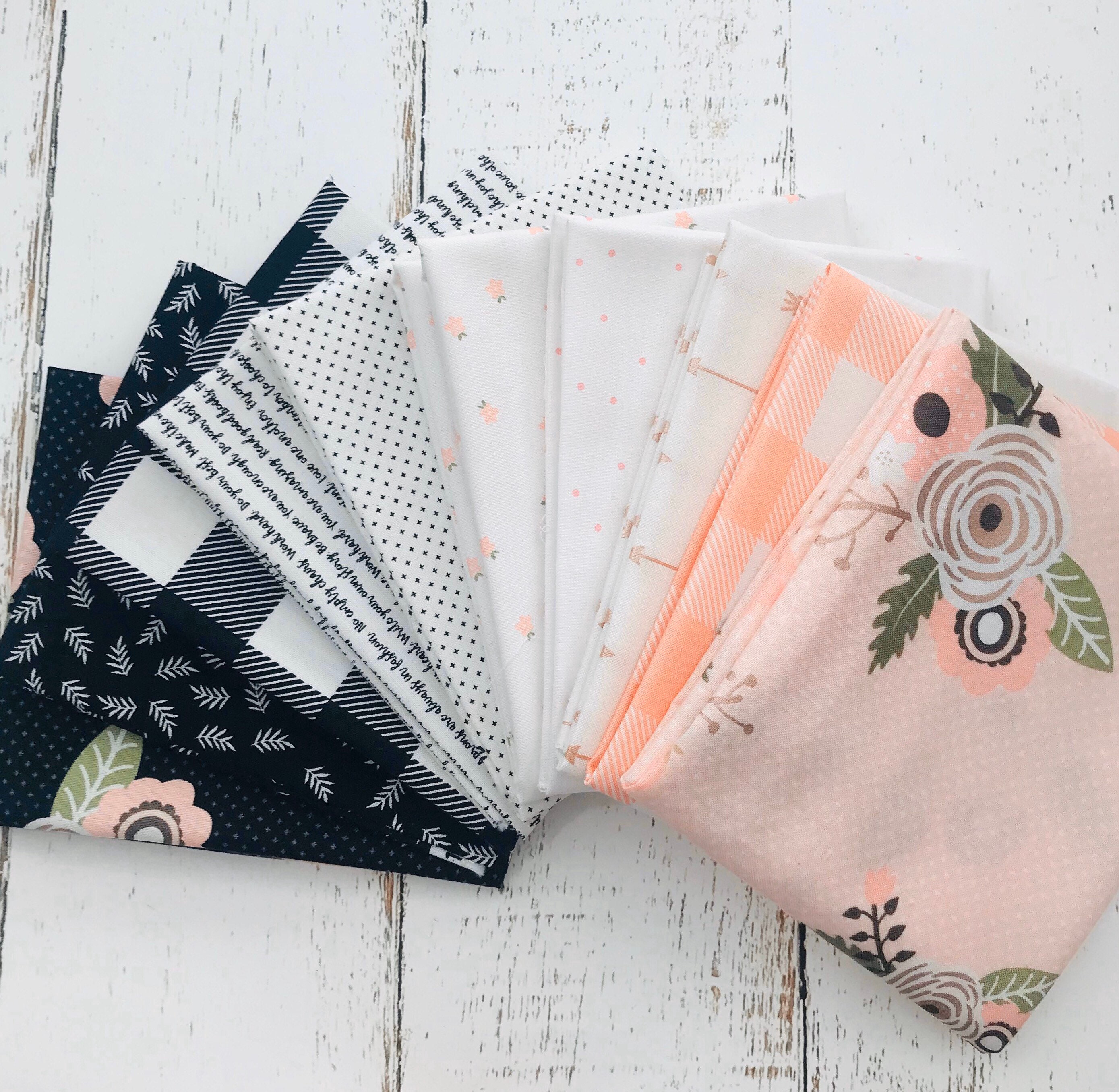 Fat Quarter Bundle (10 Fabrics) Modern Farmhouse by Simple Simon and Co