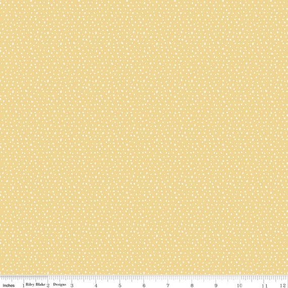 Love Me More - 1/2 Yard Increments, Cut Continuously (C15636 Seeds Yellow) by Lisa Audit for Riley Blake Designs