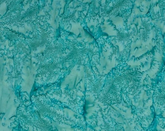 Expressions Batiks - 1/2 Yard Increments, Cut Continuously (BTHH168 Light Teal) by Riley Blake Designs